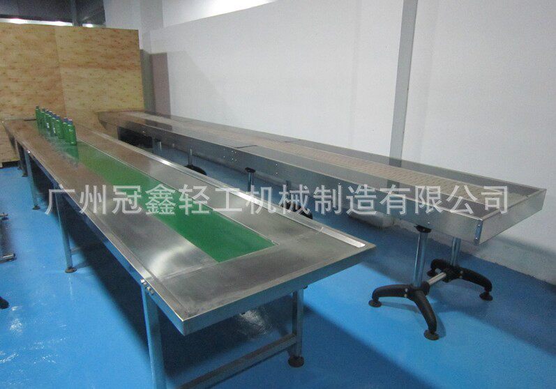 食品包装输送带化妆品包装输送带餐饮用食品级传送带输送流水线