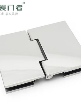 1爱OBK门者玻璃门平铰链30不锈钢浴室玻璃合页无框开4门80度折页