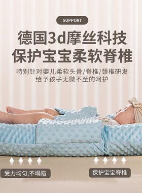 婴儿床BUX防中床生宝宝惊新跳奶安抚斜坡垫睡窝仿压落地醒哄睡工