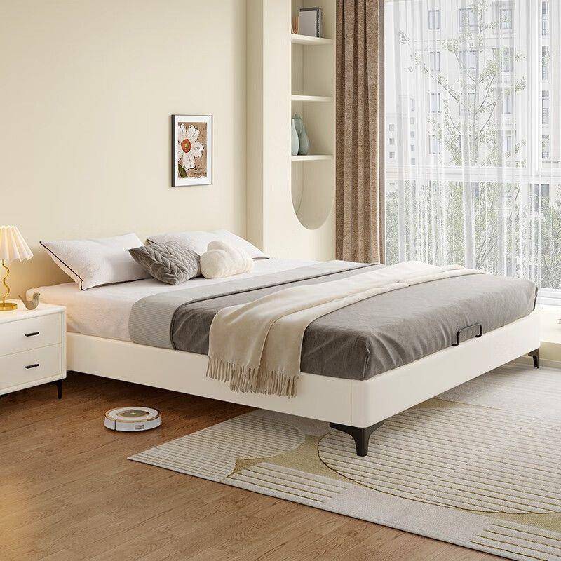 hd无床头全实木排架床架XYY用卧E室床现代家简约无靠背榻榻骨米可