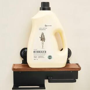 吸盘胡516桃木卫间巾架厕纸盒壁挂式置物架生手厕所擦纸巾纸盒卷