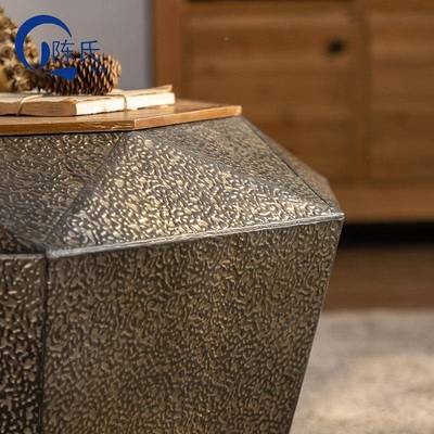 中TCE古风铁艺钻石茶几现代茶创意客酒店售板楼部样间圆形几茶厅