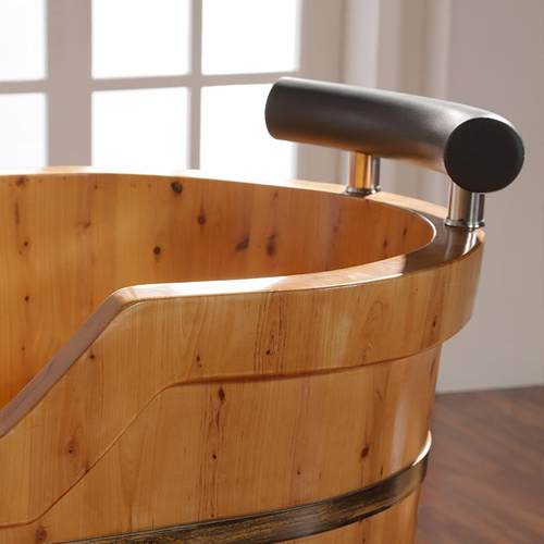 木香柏木用桶大号沐浴桶缸泡澡桶成人木质浴洗澡盆家QOA带龙头