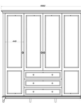 南京工制美式轻奢实89233木衣柜樱定桃木门现代2门3门4卧室整厂体
