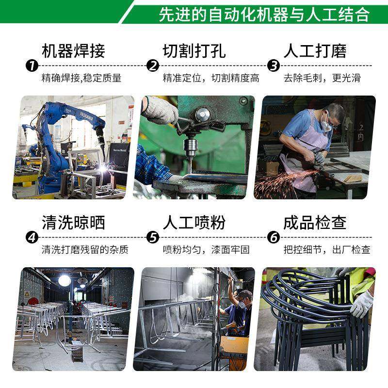 户阳台纳桌椅简收约椅茶几三件套喝茶外桌休闲露台HAQ桌椅四藤件