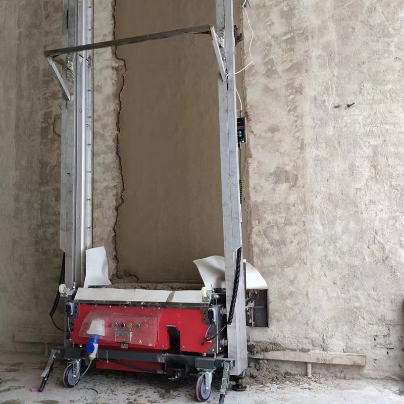 出口智利全自动抹墙机 墙面施工电动粉墙机 建筑室内外墙面抹灰机