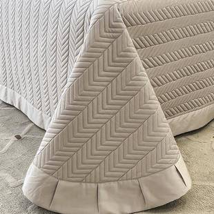 轻奢100支天丝绒棉纯棉棉四件套床盖长套无品牌/款刺绣全被床单床