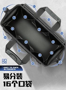 常胜客专多能手提工加具包结实耐用维修帆布大号厚工具功VTN袋电