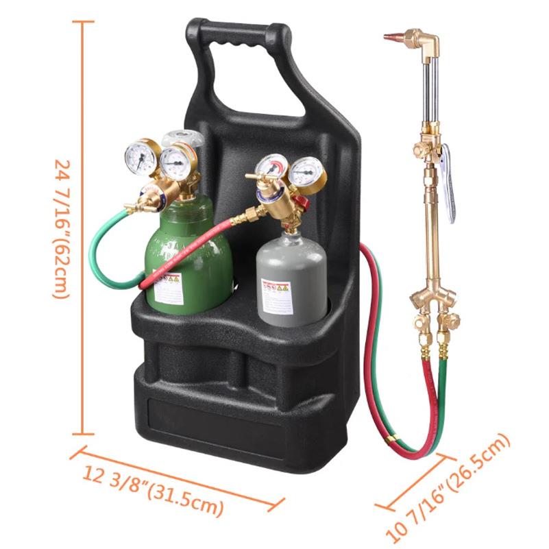 US美式焊割工具套装带气瓶减皮管压器割切炬南美款焊焊TO851O接LS