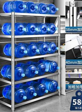 不锈钢货架架多层置物架波落地厨房微炉饭店商简用家NVO用易多功