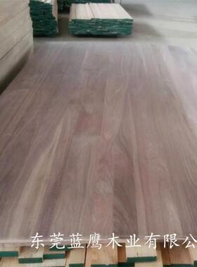 厂家直销北美黑胡桃木胡桃直拼板面板订制工作桌YLN台订黑做