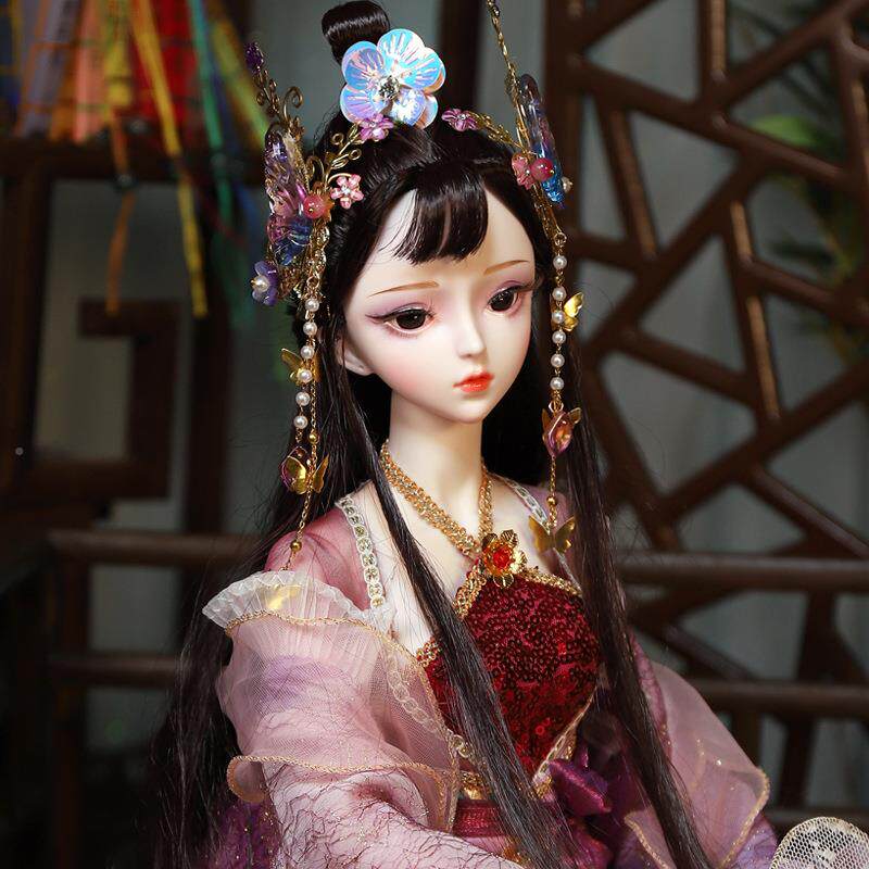 德必女古装17632娃娃娃套装娃三国古风官妆貂蝉60cm生玩具bj胜d娃娃