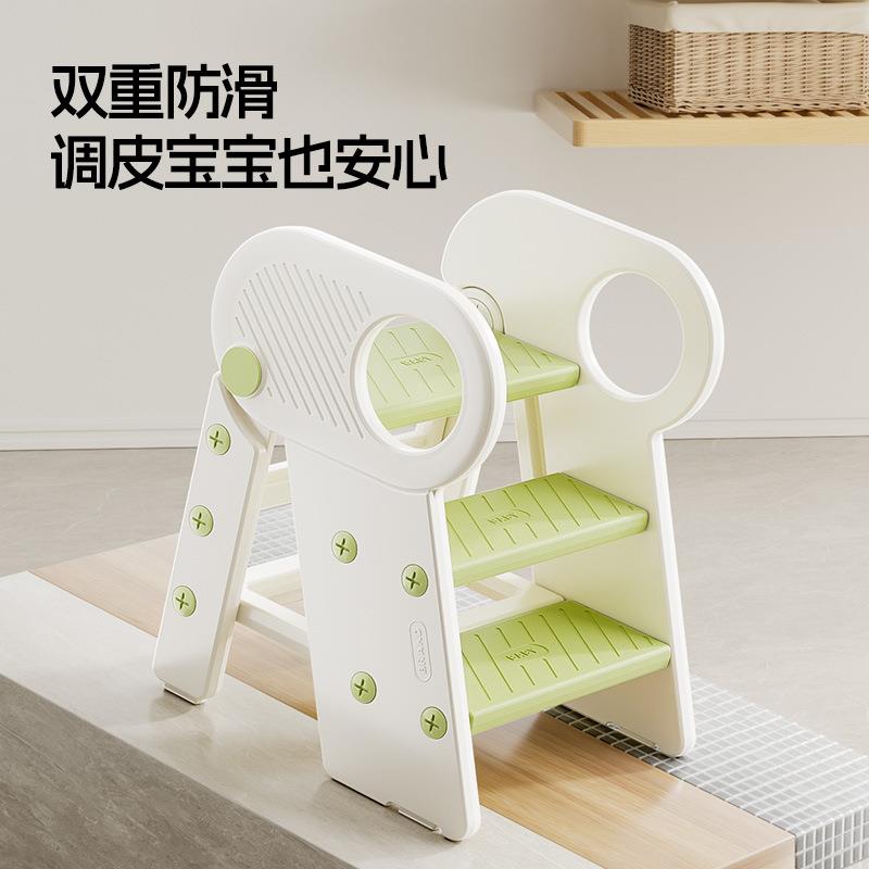 ?宝宝洗子手凳台阶凳儿童扶手婴儿楼梯洗HCM漱台阶梯梯脚踩凳洗脸