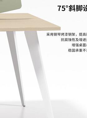职人员办约4公桌简现代办公室员工隔断2/CS6人工位多带屏风桌椅组