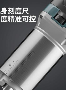 修边机装二合一开槽机37340开孔木工修工具多功能雕机电木刻机铣