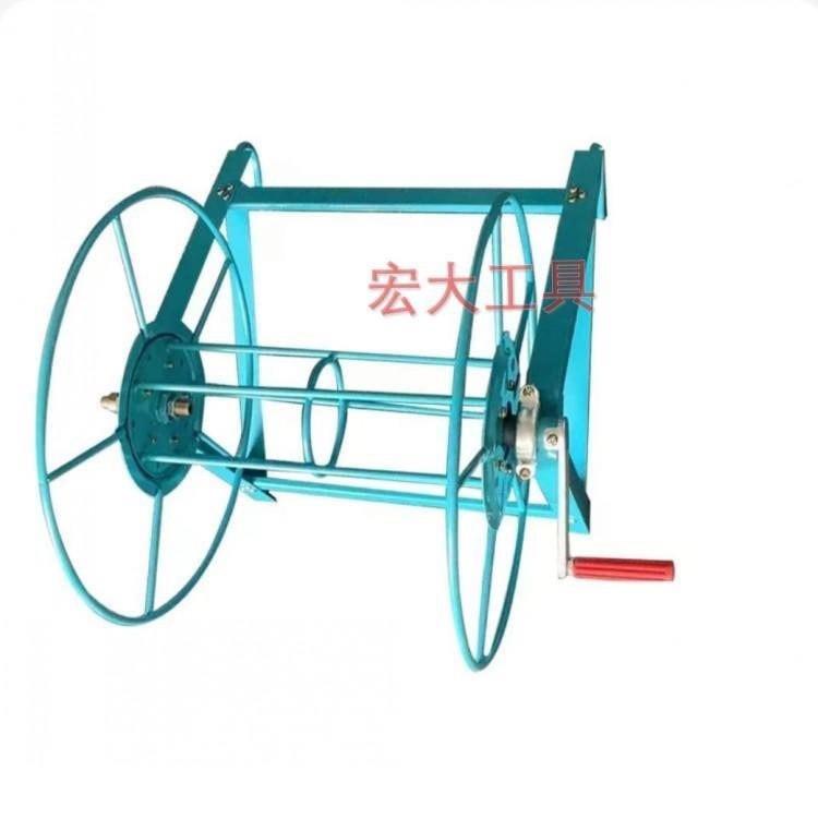 小型带轴承手摇收线架放线绳线带收纳架子架线缠线绕线盘371线架
