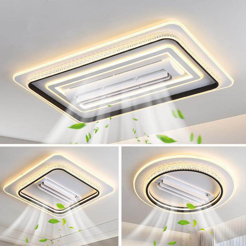 光谱音智能语控制隐形无品牌/风饰扇灯中山灯具客厅主灯灯卧室全