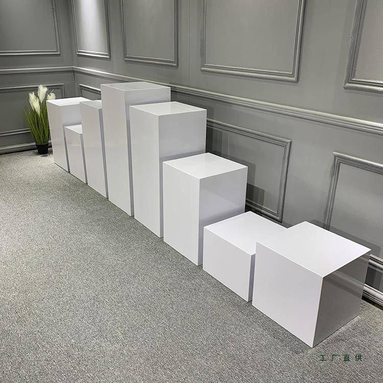烤FNI展照示台摄影道具儿童人像方体影楼影棚拍摄方拍块漆木墩长