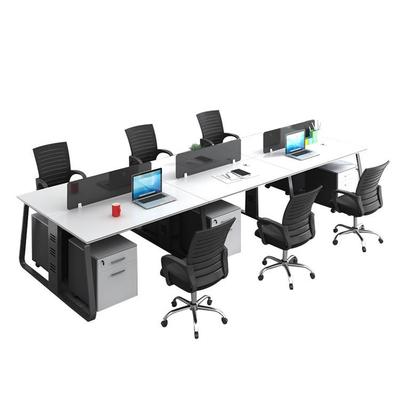 职员办公合桌椅椅简约现代桌多人位组屏财XQG风办公桌工位务桌