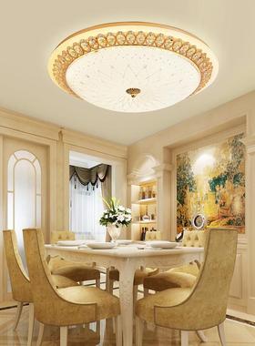 欧式卧室灯晶吸灯简欧LE形D房间水灯圆阳台灯简约现TB-54386代灯