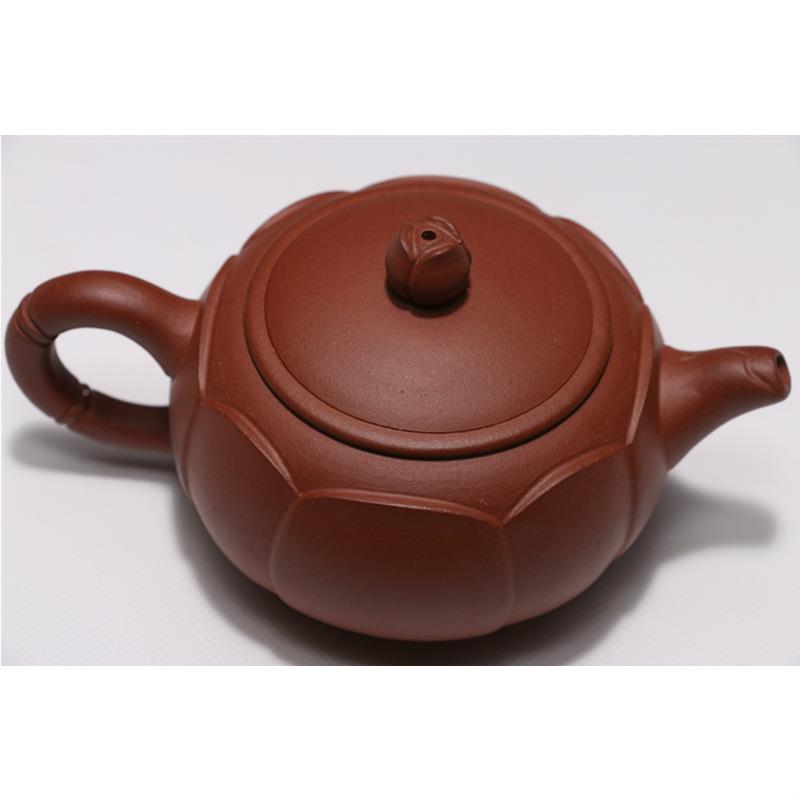 厂家销售壶宜紫砂茶壶兴00478莲花壶260毫紫砂升雅致莲心