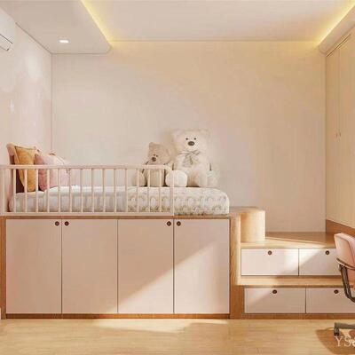 榻榻10302米衣柜高箱床一体床现抽代简约多屉床实木多功能网红童