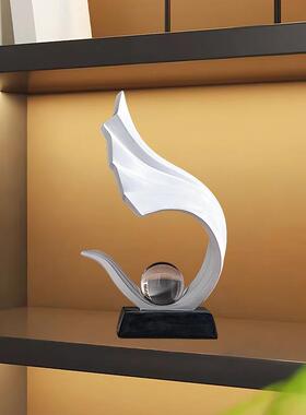 轻奢酒柜摆件电视柜品公艺F97HTM85装术家居饰办室风生水起客厅感