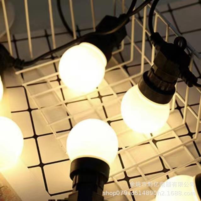 销LE太阳能球PNV直泡D灯串室外防水G50串灯节日派对氛围灯灯串