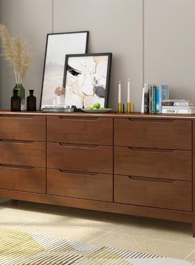 实木柜五斗厅橱五斗柜卧RBA室九六斗柜斗五屉柜木收纳柜客抽屉柜