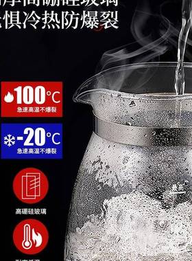 黑安化淋茶煮茶蒸汽蒸茶壶家用电热烧水壶小型办公室喷AL102018式