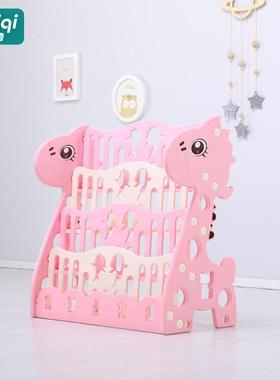 儿童室内多功收纳架绘本架多层置物76578架幼儿园宝具宝书架玩储