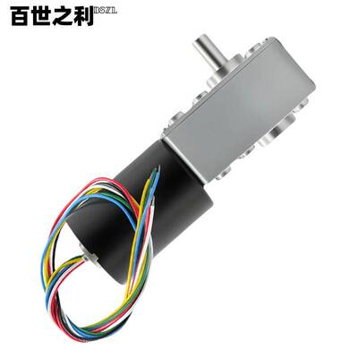 5840-3650无刷电机涡轮蜗杆直流减速电机 12V24V自锁刹车调速正反