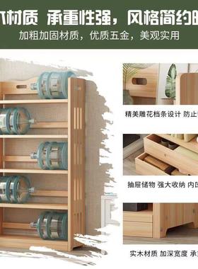 柜书落靠墙客厅置物架简易柜子家用置物柜卧HUN室转地角抽学带生
