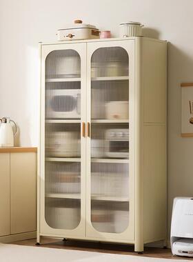 厨房置物落地多钢层收纳柜子微炉波架制F7857H78家用带门多功能橱