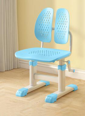 凳幼儿宝宝学习UTK小学生家用写字可椅矫正坐姿凳手摇升降儿童学