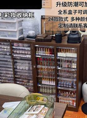 ELR文具收储柜抽屉式a4文件柜钢笔铅纳笔物柜平收底多层美甲纳柜