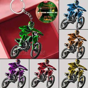 跨境Flat 6pcs Dirty motorcycle enthusiast theme Acrylic