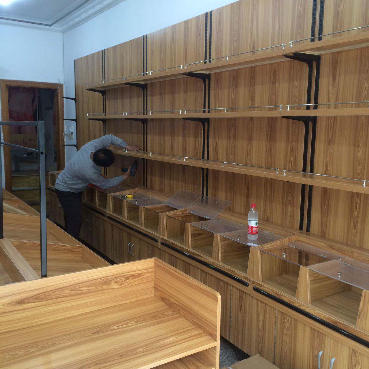 靠墙五736杂称柜散米柜木质单面干粮柜谷杂粮南北干货米粮面粮油