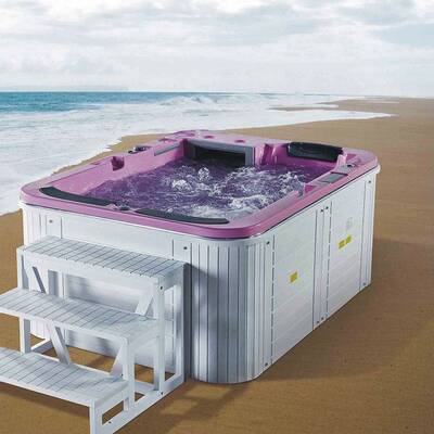 户外大池jacuzzi outdoor亚克力一体冲浪按摩浴缸智能浴池SPA水疗