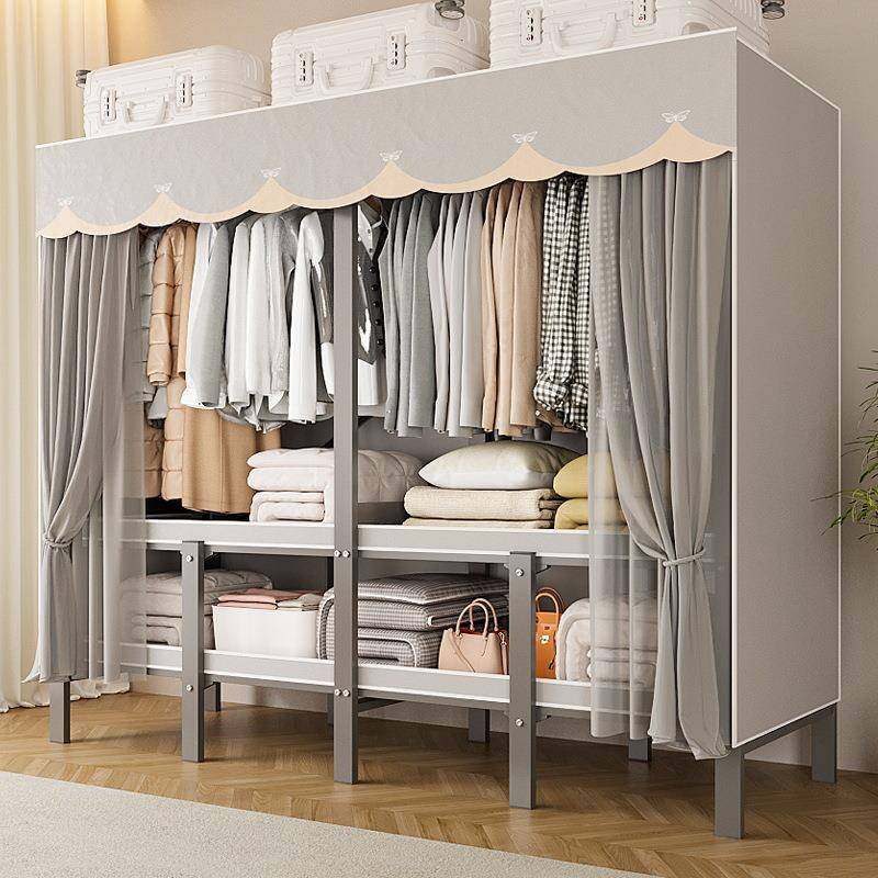 衣衣家柜用卧室免DNM安装出房简易折叠全钢架租收纳橱结实耐用布,电子元器件市场,其它元器件,淘宝优惠券,粉丝福利购,淘宝优惠卷