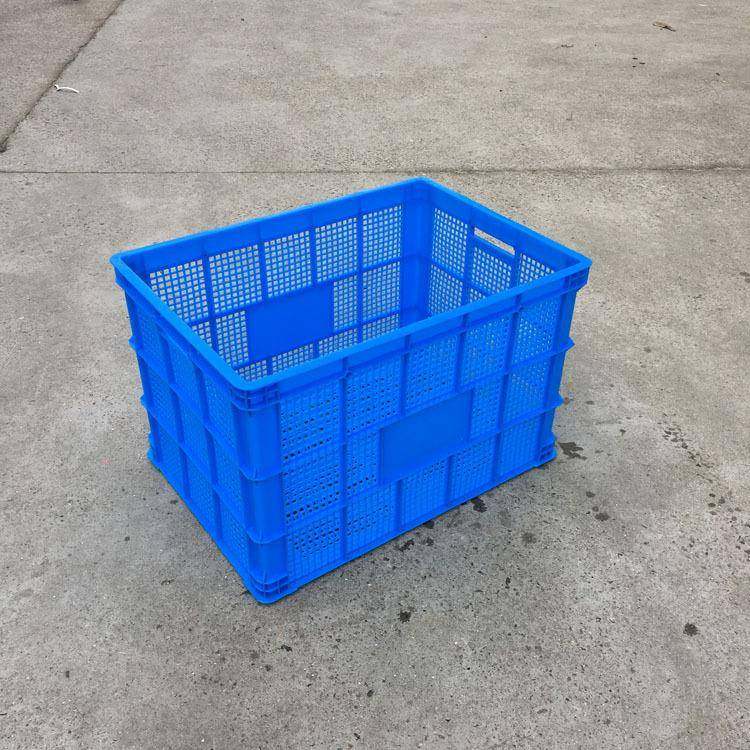 塑料周转大号大型服号果蓝色75IBU筐5框子蔬菜水筐装快递框子