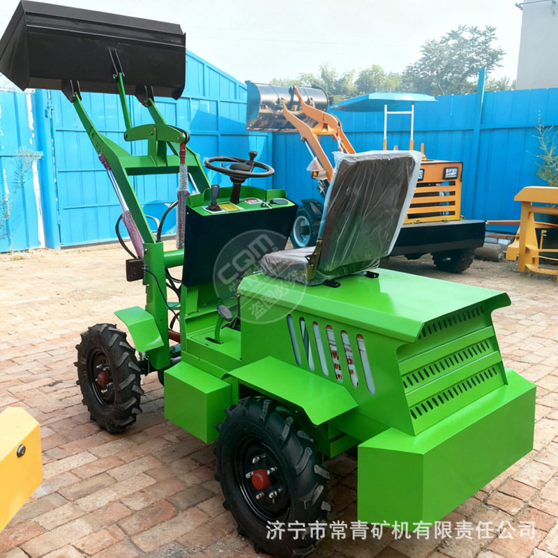 电动四轮小型装载机推土工程用