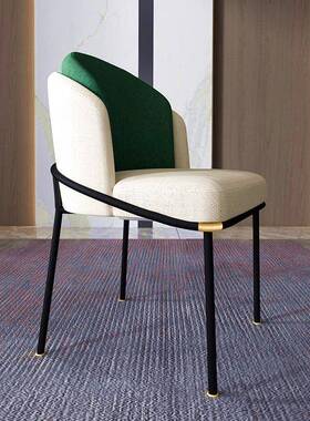 意师式轻高端餐奢椅33417简约家用靠背椅酒店餐厅洽椅子设计售楼