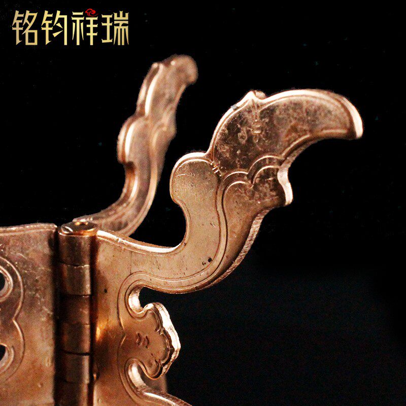 12cm水陆供支架烟供朵玛盘壶三脚架支架 紫红铜支架合页
