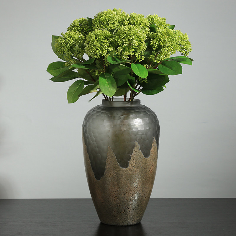 仿真花珊瑚果假花家居客厅样板间花瓶插花配草餐桌绢花花艺装饰花