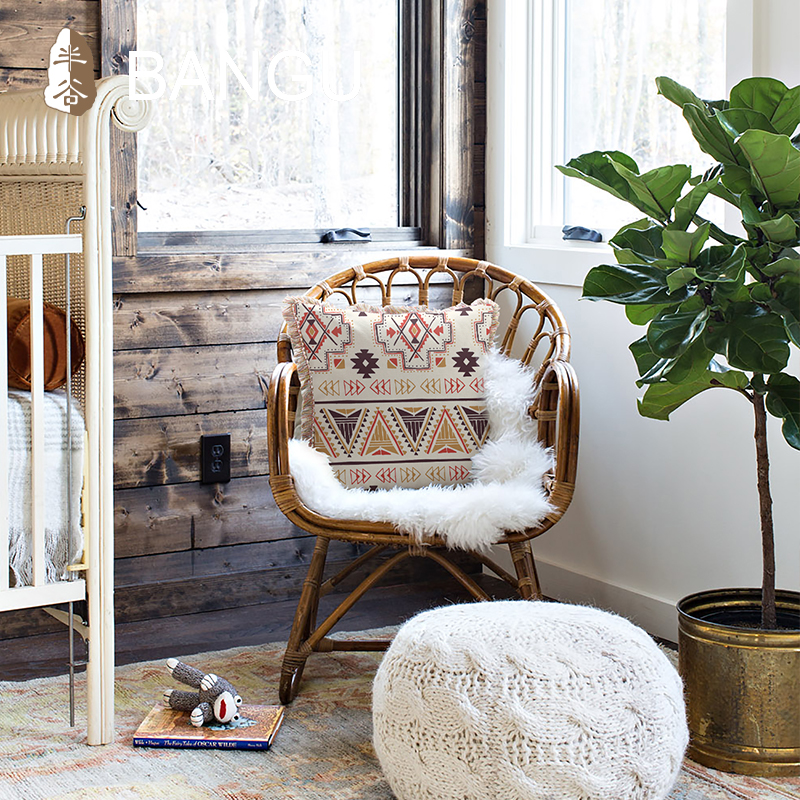 波西米亚民宿民族风抱枕流苏包边客厅沙发靠垫靠枕汽车靠背抱枕