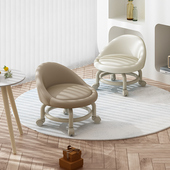 小凳子家用万向轮板凳小型滑轮矮凳儿童靠背椅美缝圆凳带娃拆快递