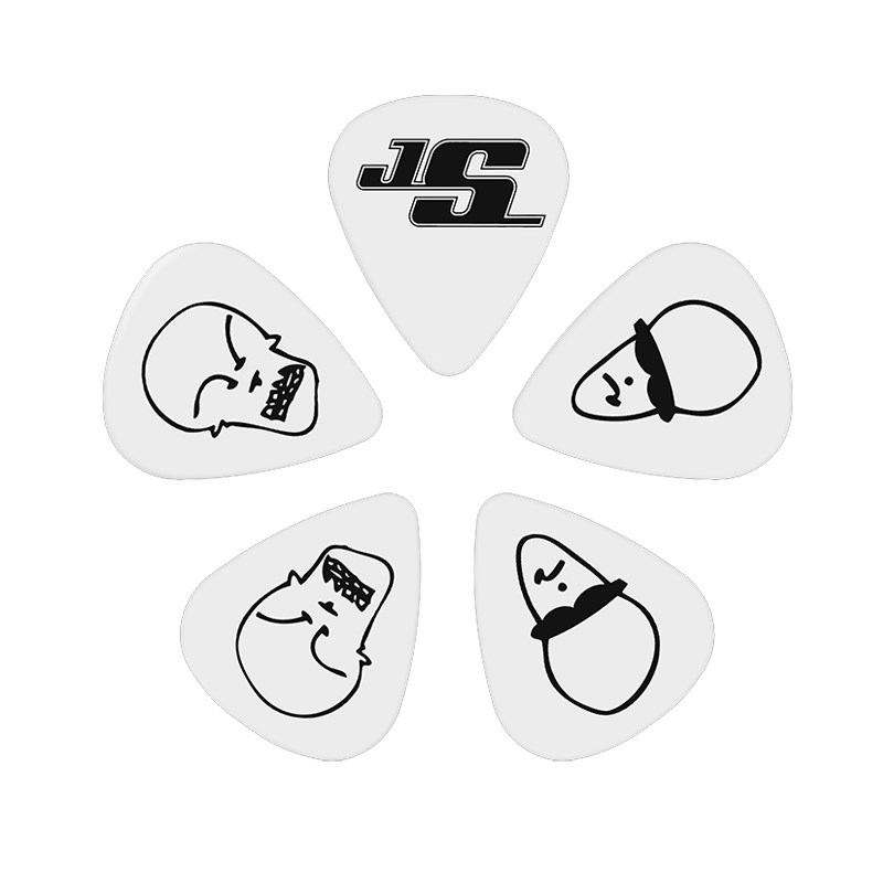 达达里奥 Joe Strini签名款10片黑色/白色薄吉他拨片1CBK2-10JS