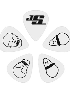 达达里奥 Joe Strini签名款10片黑色/白色薄吉他拨片1CBK2-10JS