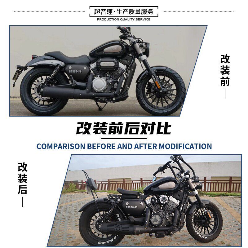 适用金吉拉灰石BD300短尾改装加长后挡泥板配件bobber复古长泥瓦